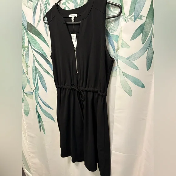 Maurices Black and White Sheath Midi Dress V-neck Sleeveless - Picture 2 of 4